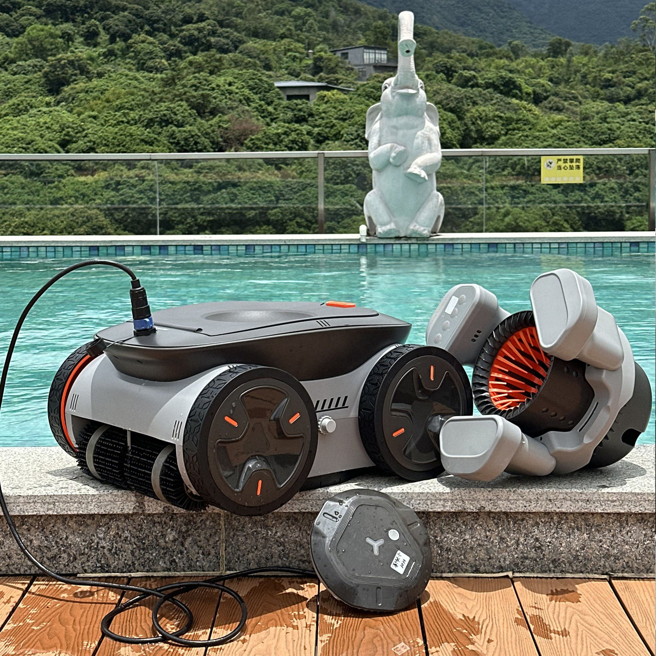 AQUACLIMB PRO™ | Cordless Wall-Climbing Pool Robot Cleaner Veteranshops.com