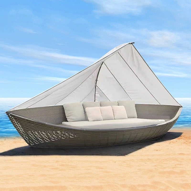MarinaSettee™ Boat Sofa Luxury Canopy Veteranshops.com