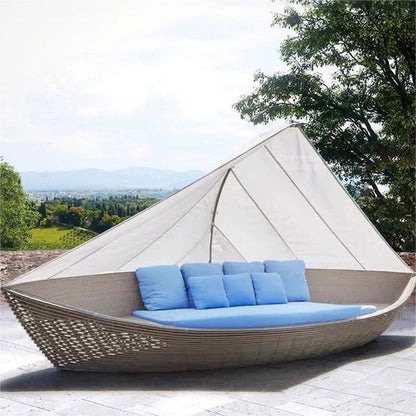 MarinaSettee™ Boat Sofa Luxury Canopy Veteranshops.com