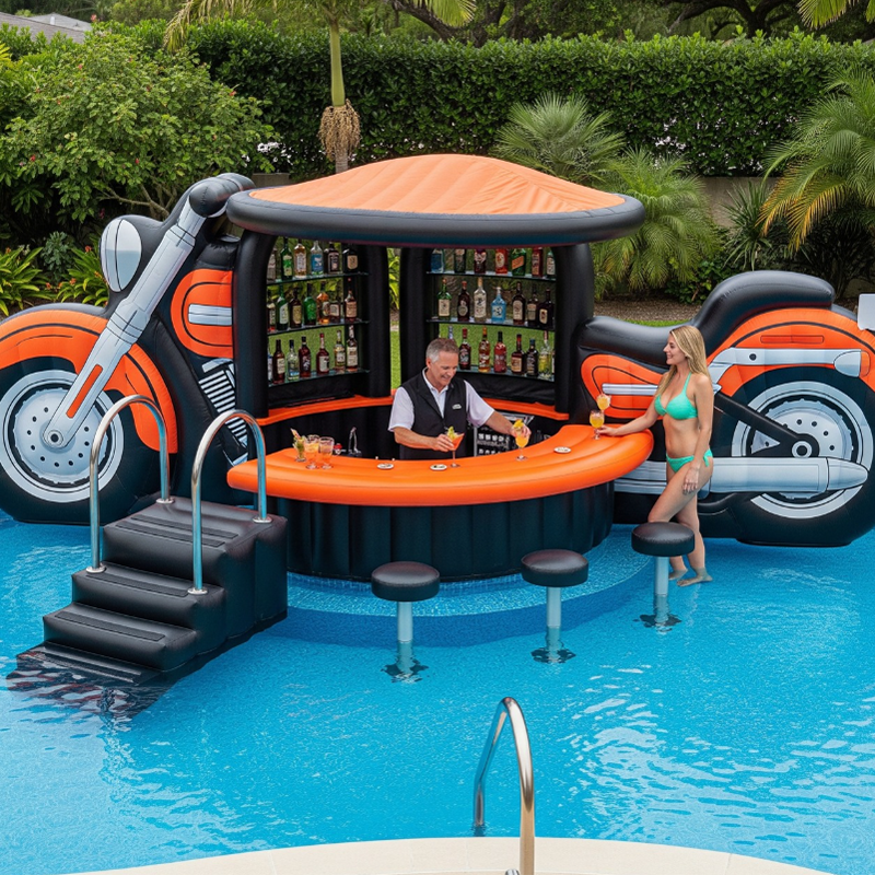 Aqua Fortress Elite™ Floating Water Castle & Pool Bar Veteranshops.com