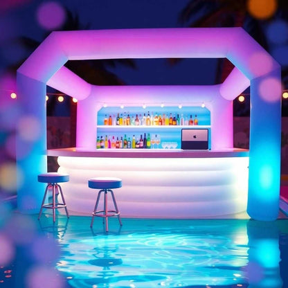 SplashHub™ Inflatable Pool Bar Veteranshops.com