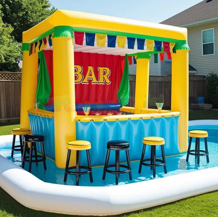 SplashHub™ Inflatable Pool Bar Veteranshops.com