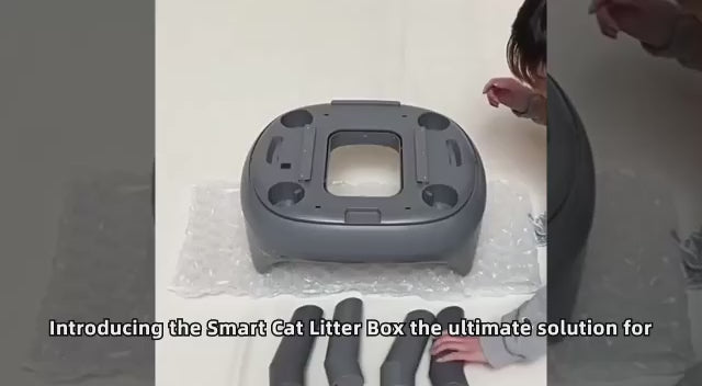 CleanPaw™ robotic arm smoothly scoops litter without scaring cat