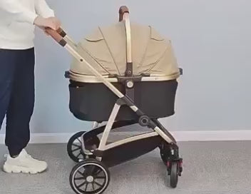 PawVoyage™ Elite 4-Wheel Pet Stroller Ultimate Luxury Carrier