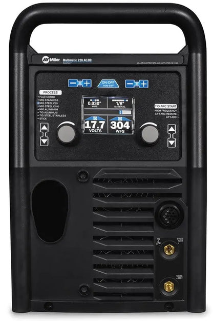 Miller Multimatic 220 AC/DC Multiprocess Welder with Dual Cylinder Cart and Wireless Foot Control – MPN 951000104 MILLER